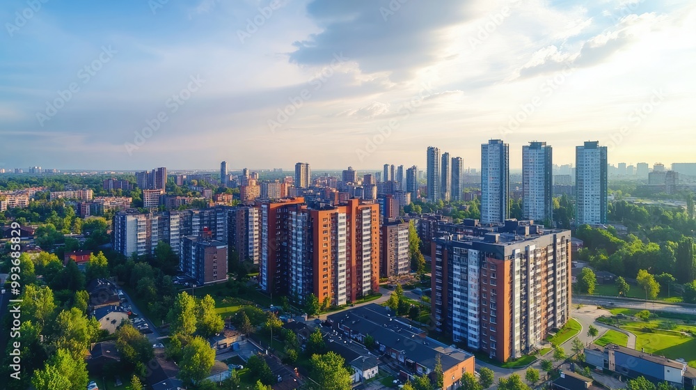 Fototapeta premium Real estate investment can contribute to community development, urban regeneration, and economic growth