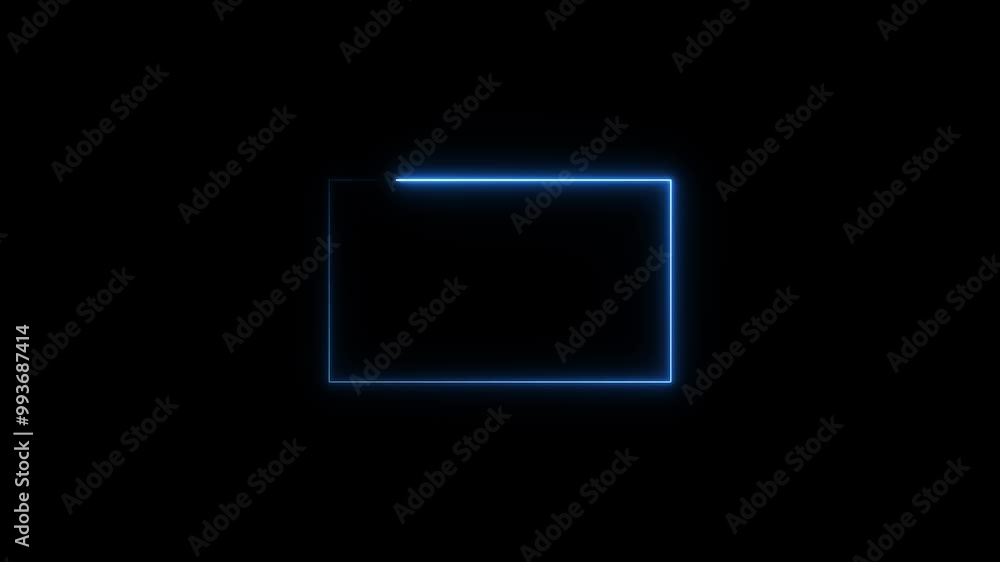 abstract glowing neon rectangle border frame in the shape rectangle abstract glowing neon rectangle border frame in the shape rectangle