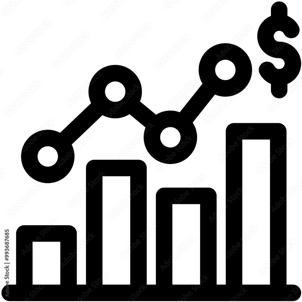Market statistics icon vector illustration concept for Business Startup Market statistics icon vector illustration concept for Business Startup