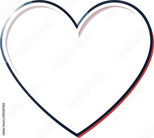 heart sets simple vector, white background, icon