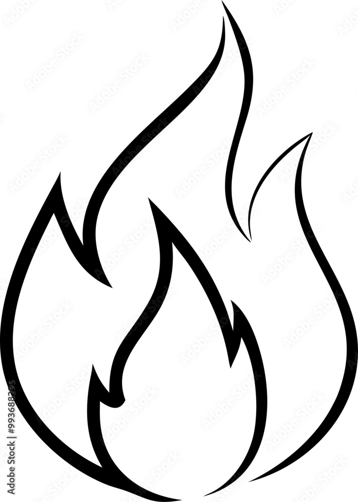 fire logo, icon