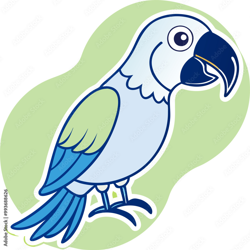 Fototapeta premium parrot, icon