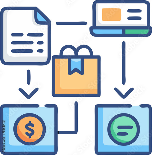 purchasing department, icon