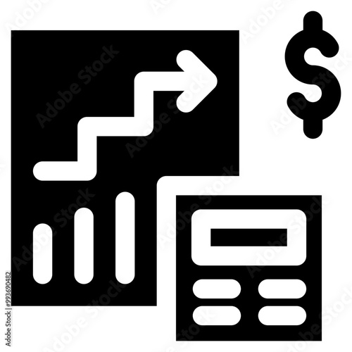 Stock exchange icon vector illustration concept for Business Startup