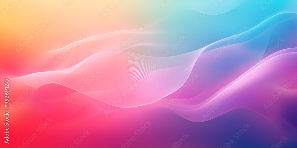 Colorful Smoke Waves in Abstract Design Colorful Smoke Waves in Abstract Design