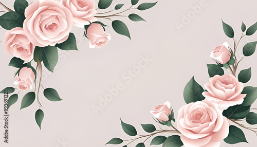 Fototapeta Naklejka Na Ścianę i Meble -  pink rose background