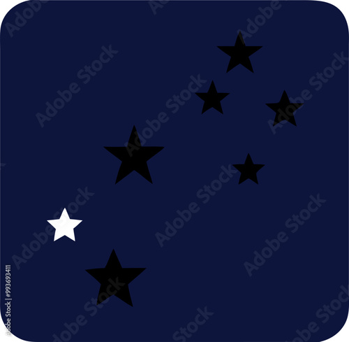a dark blue or black background, symbolizing the absence of air and matter, may be surrounded by