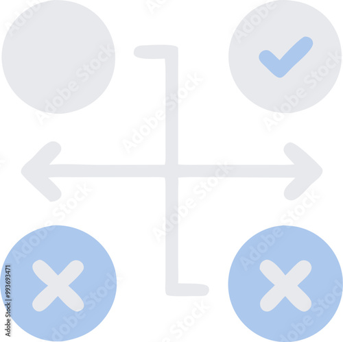 permutation of decisions icon, icon