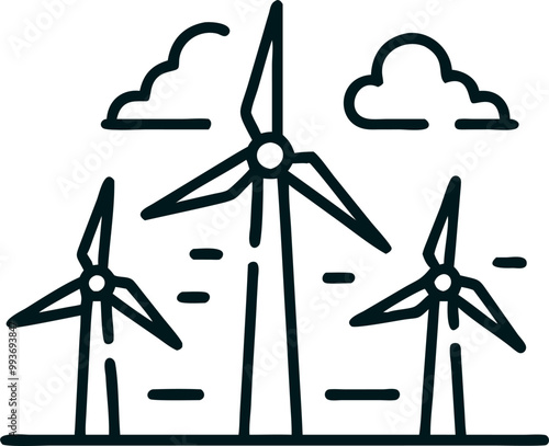 wind farm, icon