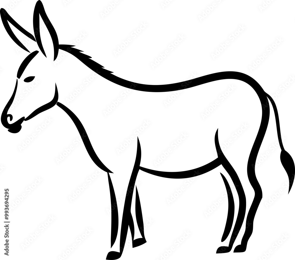 Fototapeta premium donkey, icon