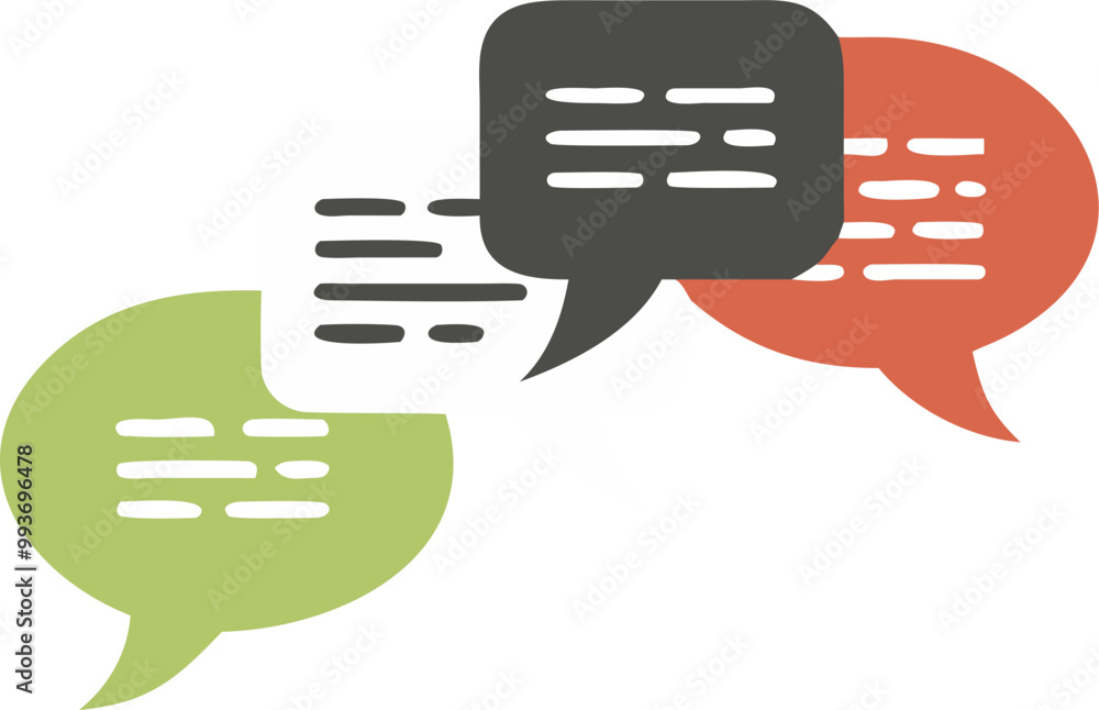 Obraz premium draw a text cloud to suggest a conversation or exchange of ideas, icon
