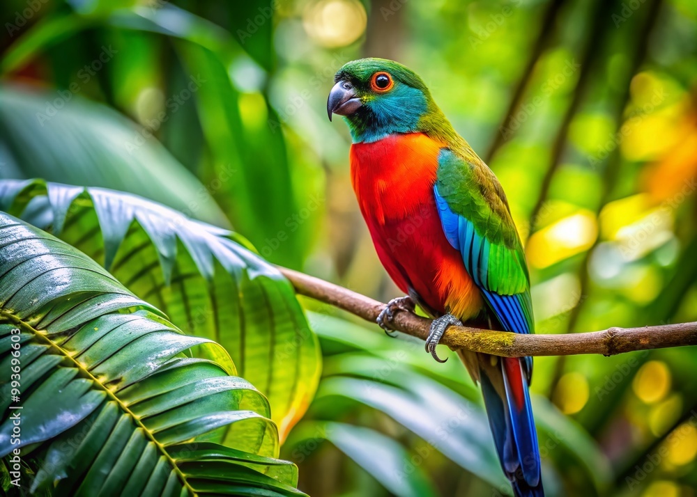 Vibrant Mamacaw Wallpaper Featuring Colorful Tropical Bird in a Lush Jungle Environment Vibrant Mamacaw Wallpaper Featuring Colorful Tropical Bird in a Lush Jungle Environment