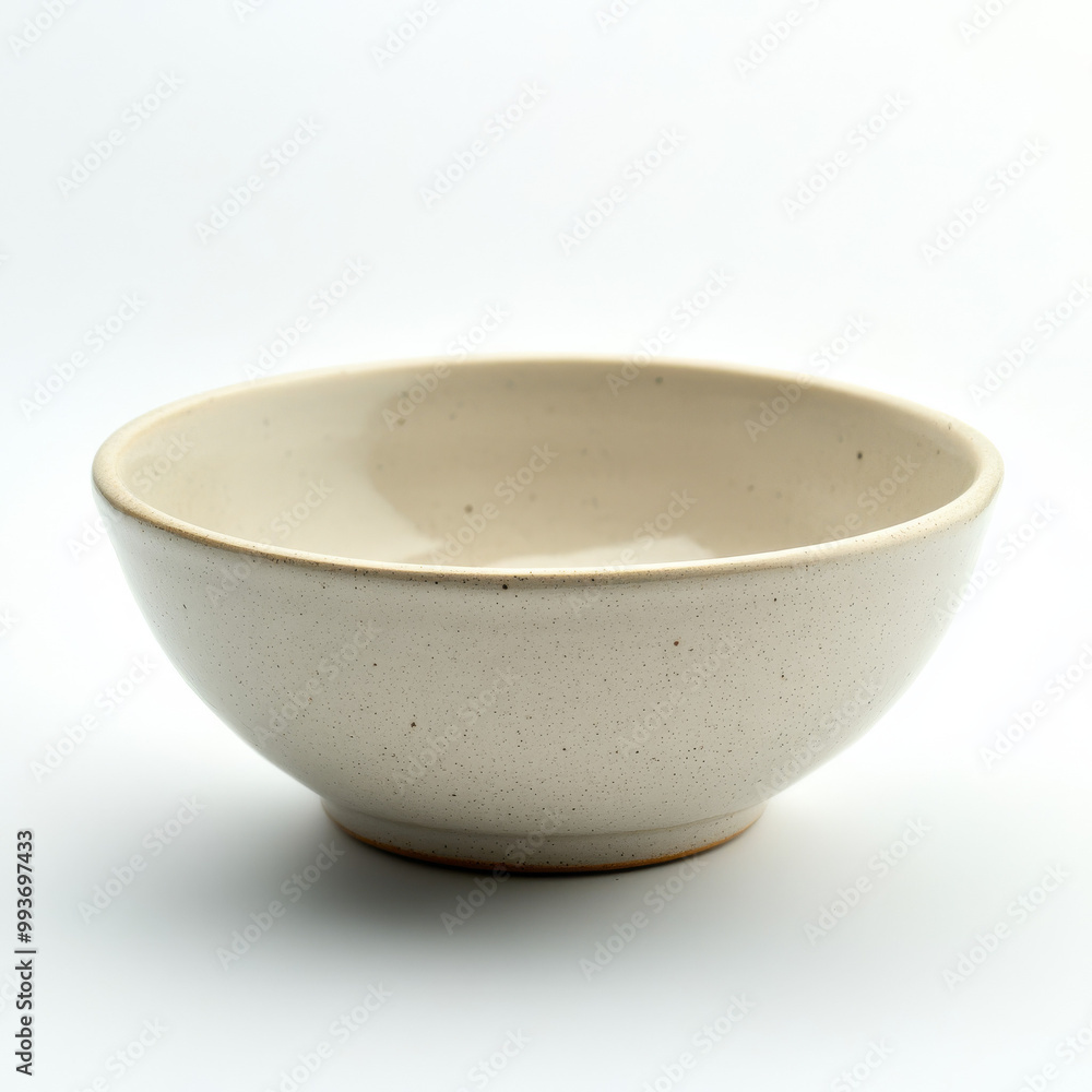 Empty ceramic bowl on a white background Empty ceramic bowl on a white background