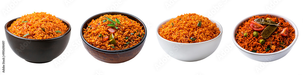 A collection of colorful bowls filled with various types of rice dishes, showcasing vibrant spices and ingredients, against a black background. A collection of colorful bowls filled with various types of rice dishes, showcasing vibrant spices and ingredients, against a black background.