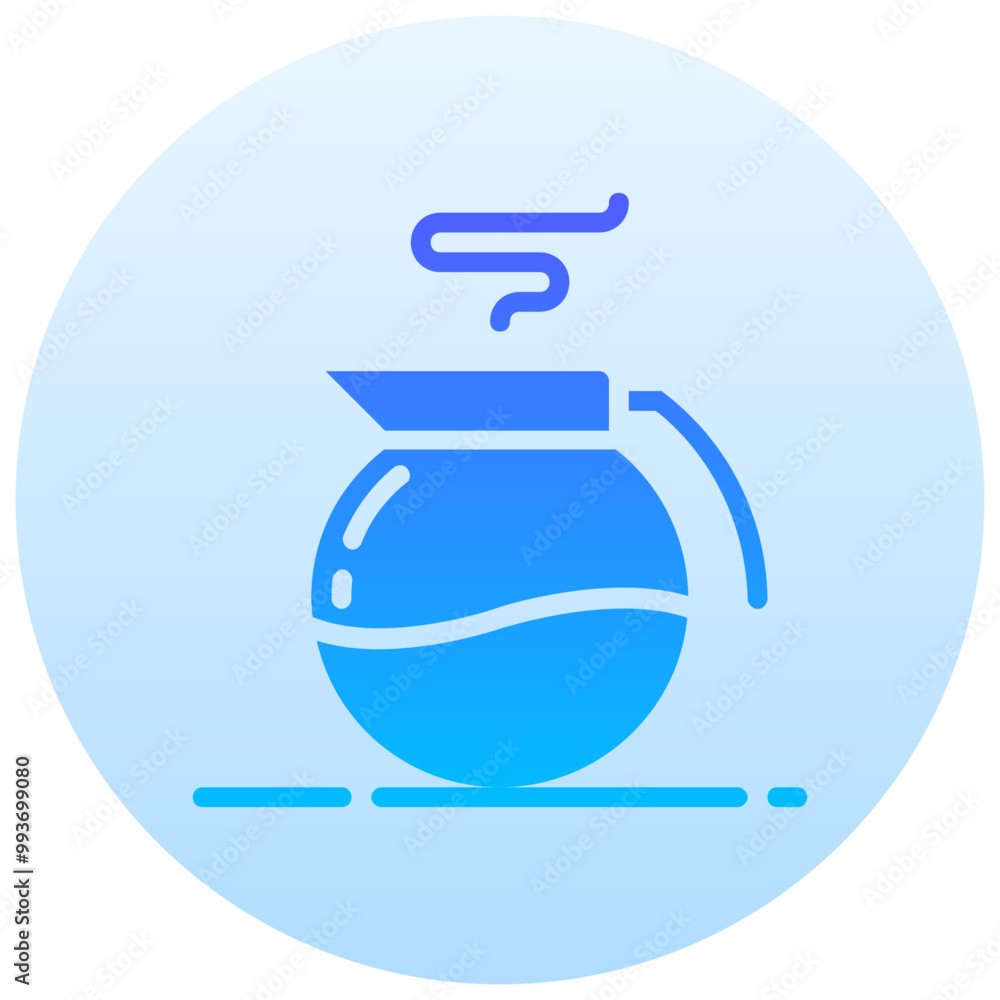 coffee round gradient vector icon coffee round gradient vector icon