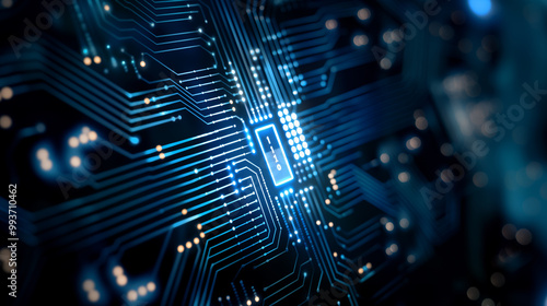 Abstract Circuit Board Technology Background