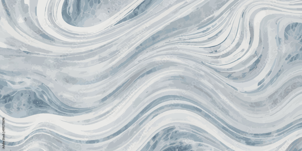 Vector abstract soft blue and silver print sea water and ocean marble texture background. Vector abstract soft blue and silver print sea water and ocean marble texture background.