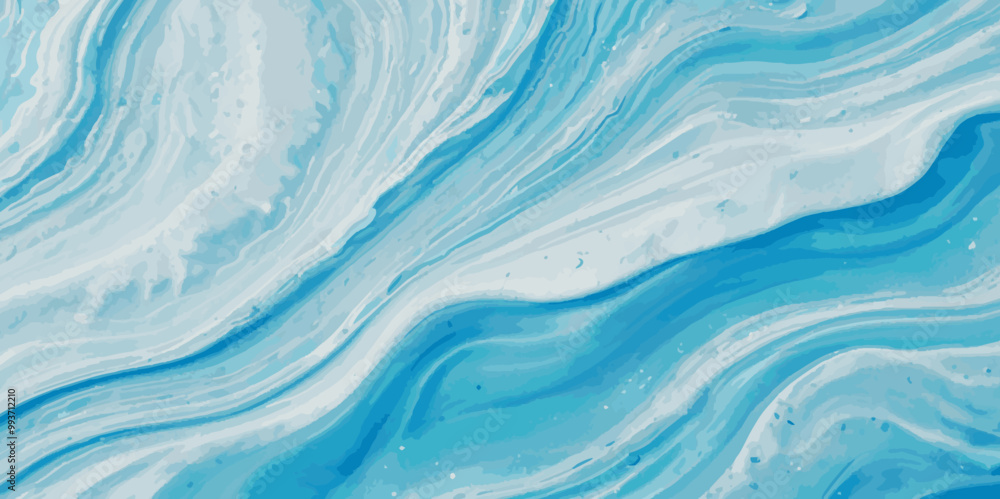 Vector abstract soft blue and silver print sea water and ocean marble texture background. Vector abstract soft blue and silver print sea water and ocean marble texture background.