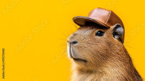 Edgy Leather Capped Capybar...
