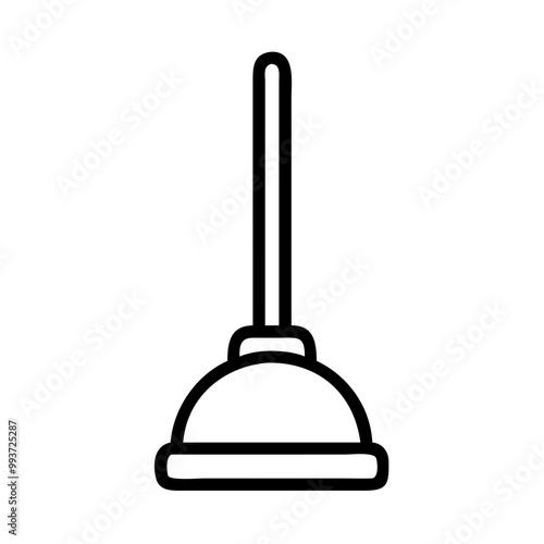 Plunger Black Icon 