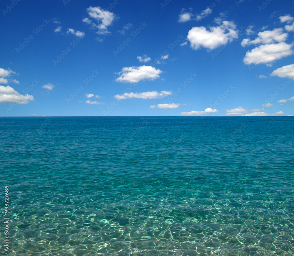 Blue sea water surface Blue sea water surface