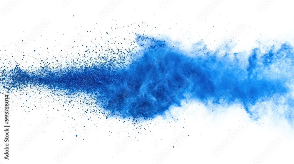 A vibrant blue powder explosion creating a dynamic and artistic effect. A vibrant blue powder explosion creating a dynamic and artistic effect.