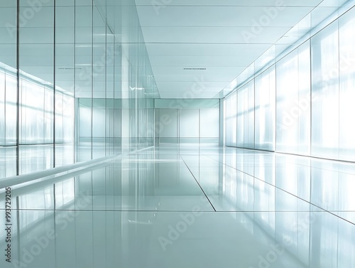 Wallpaper Mural Glass mirror reflecting a bright room, clean and sharp reflections adding depth and brightness Torontodigital.ca