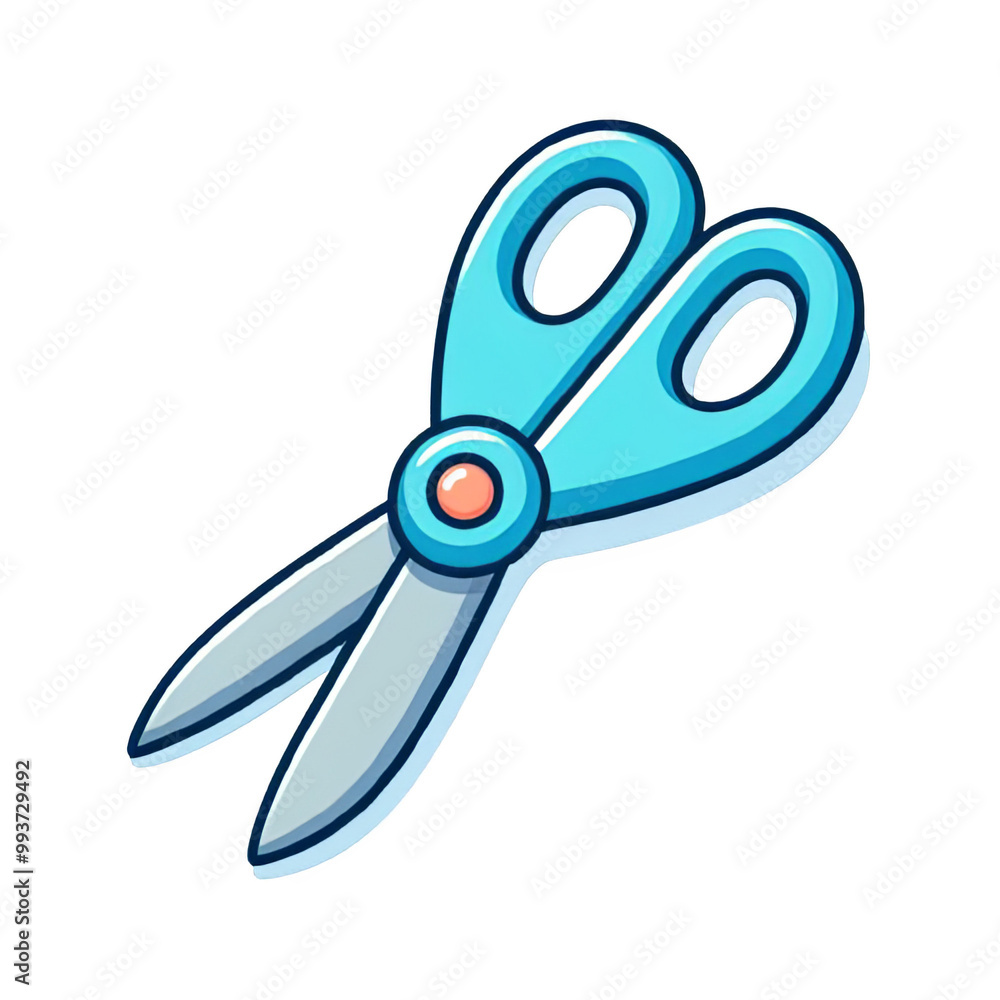 Kid scissors isolated on transparent background Kid scissors isolated on transparent background