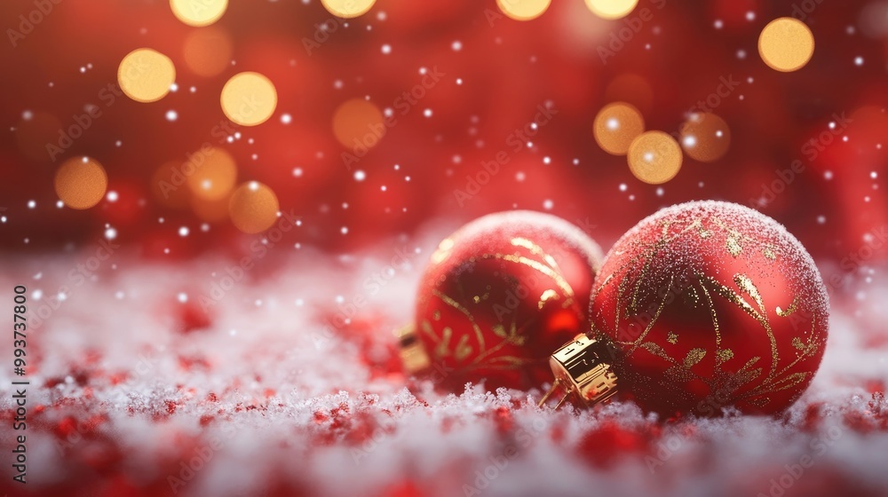 Fototapeta premium Merry Christmas holiday card background 