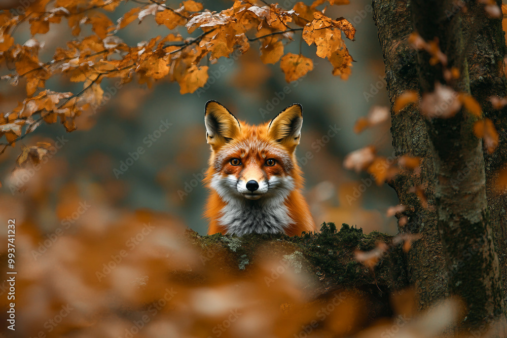 Beautiful animal in natural habitat made with generative AI technology Beautiful animal in natural habitat made with generative AI technology