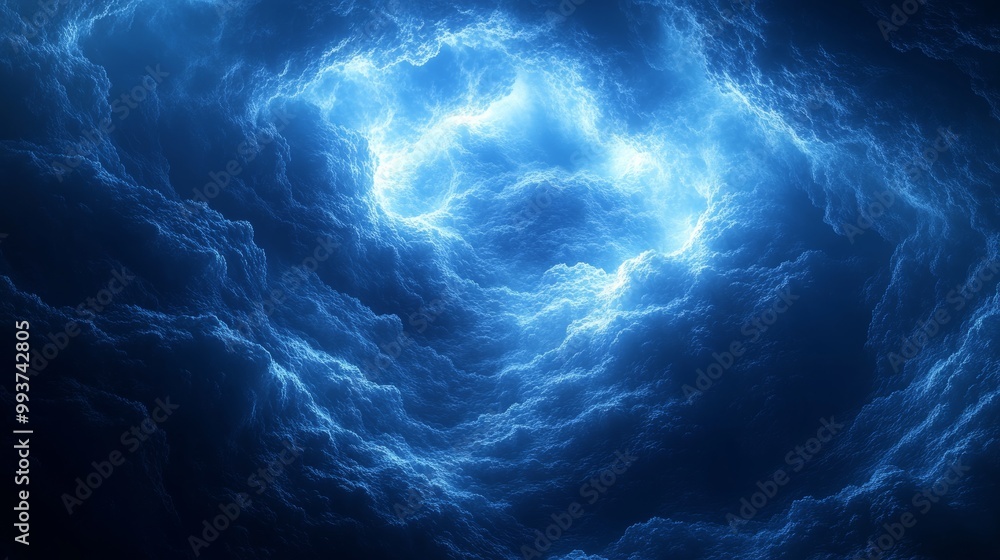 A blue sky with a stormy looking cloud A blue sky with a stormy looking cloud