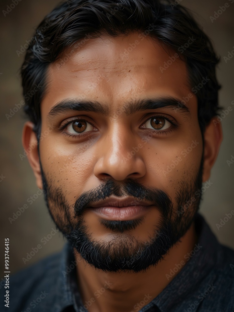 A captivating portrait of a handsome Indian man in his 30s. A captivating portrait of a handsome Indian man in his 30s.
