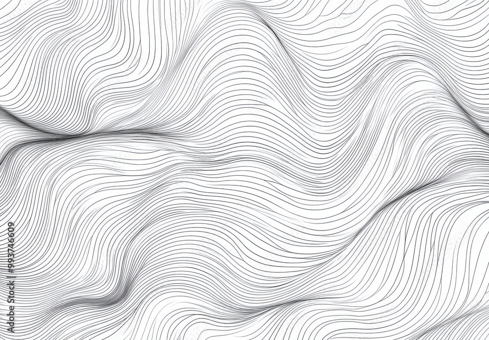 a wavy lines pattern background. Monochrome line art texture with a gray color.
a wavy lines pattern background. Monochrome line art texture with a gray color.