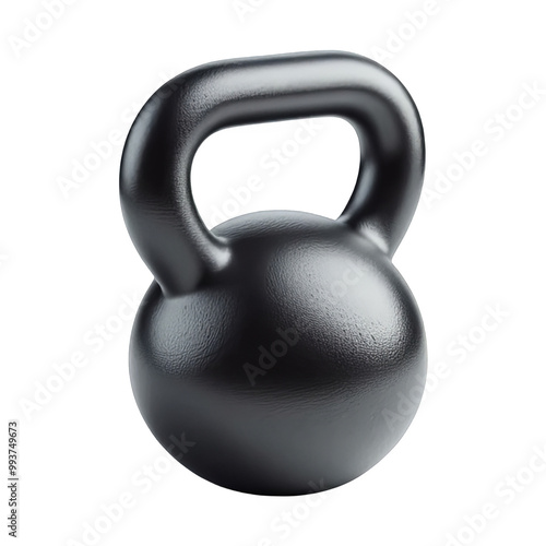 Kettlebell weights isolated on transparent background