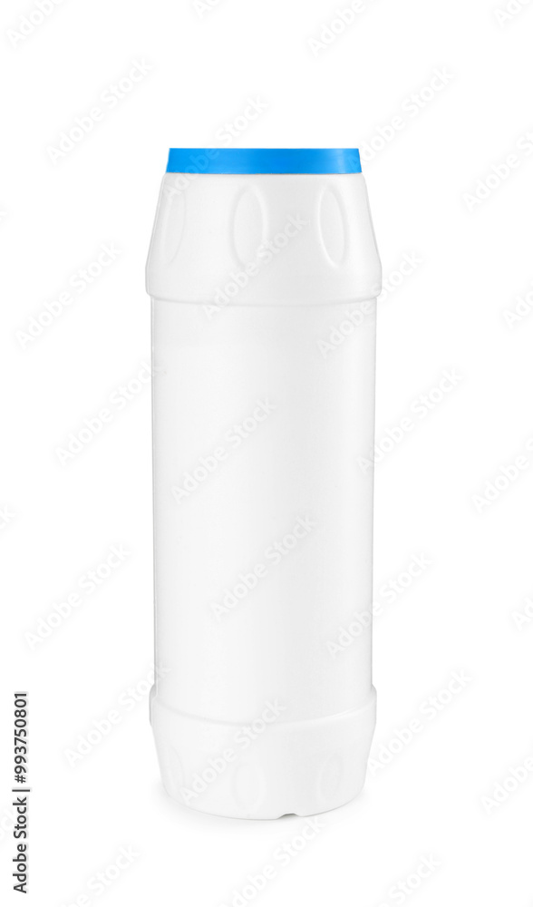 One toilet cleaner in bottle isolated on white One toilet cleaner in bottle isolated on white
