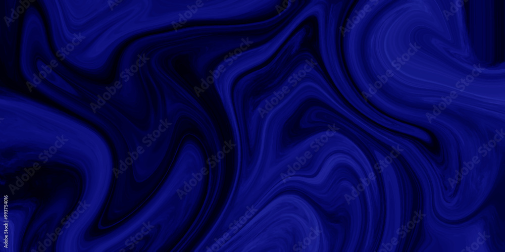 Fototapeta premium blue liquid marble background. Abstract dark blue liquid marble texture background vector. Wallpaper design abstract background. Elegant wavy background. Liquify Abstract Pattern with Black .