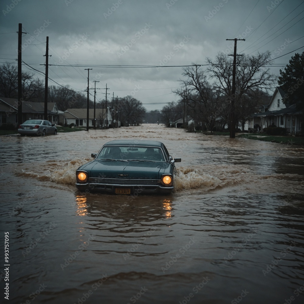 City faces major flooding with torrential rains causing streets and buildings to become waterlogged City faces major flooding with torrential rains causing streets and buildings to become waterlogged