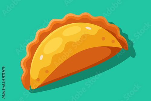 Tasty empanada vector isolated illustration stock illustration