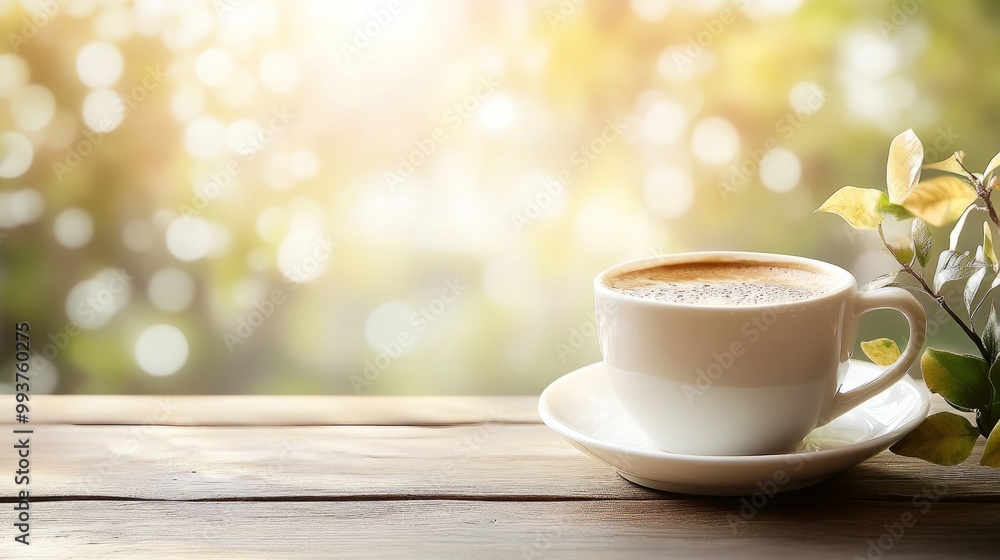 background with a white coffee cup background with a white coffee cup