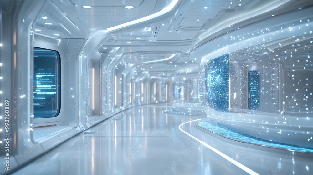 Futuristic Corridor. Futuristic Corridor.