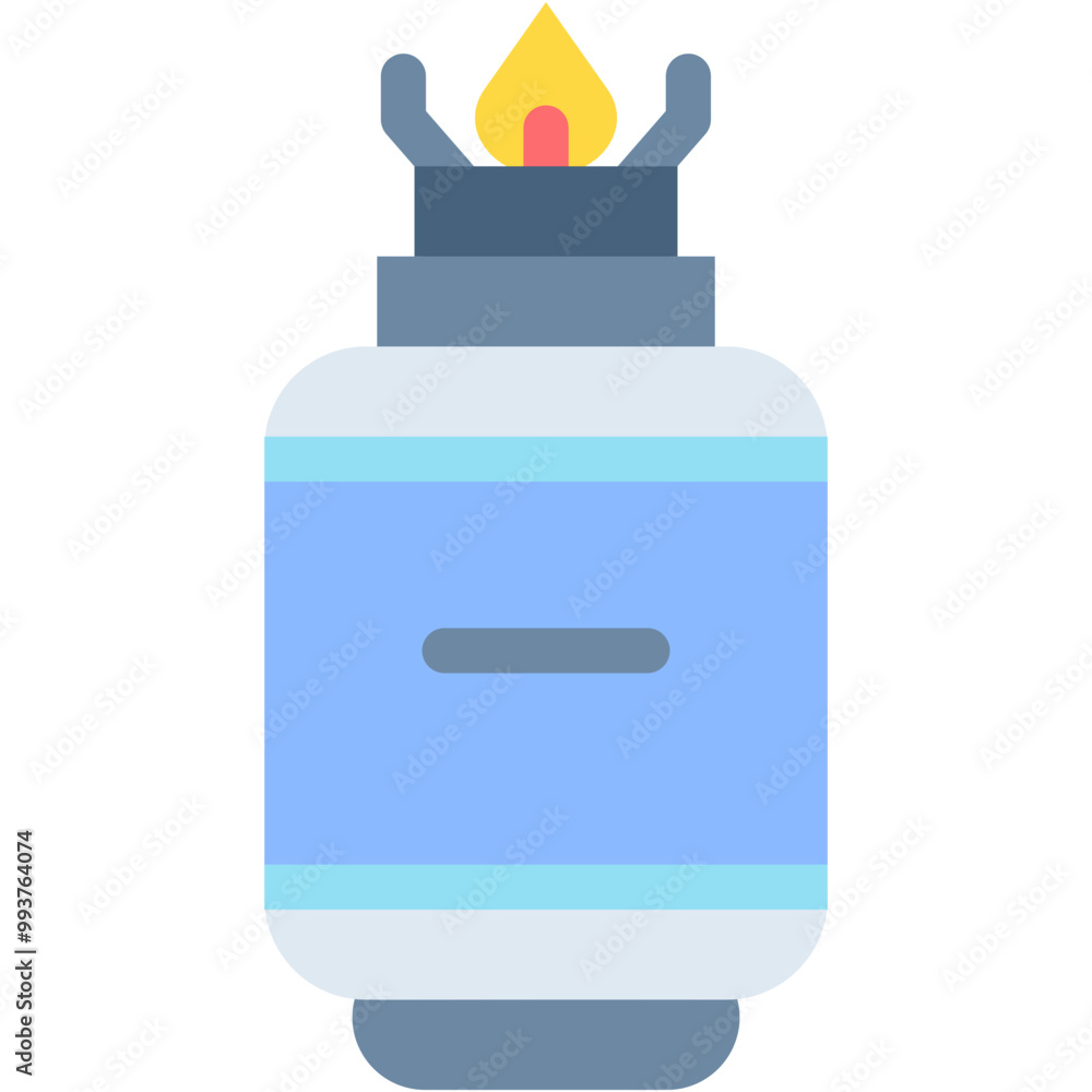 Gas, fire, flame, camping, cooking, cook Icon