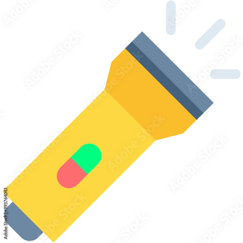 Flashlight, light, Tools and utensils, illumination Icon