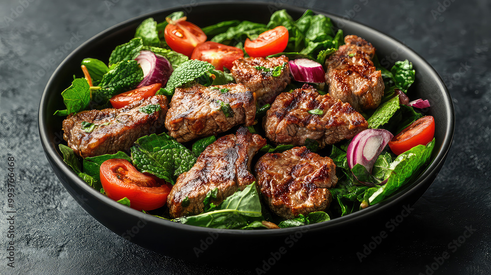 lamb chops with mint and summer salad a ketogenic diet meal lamb chops with mint and summer salad a ketogenic diet meal