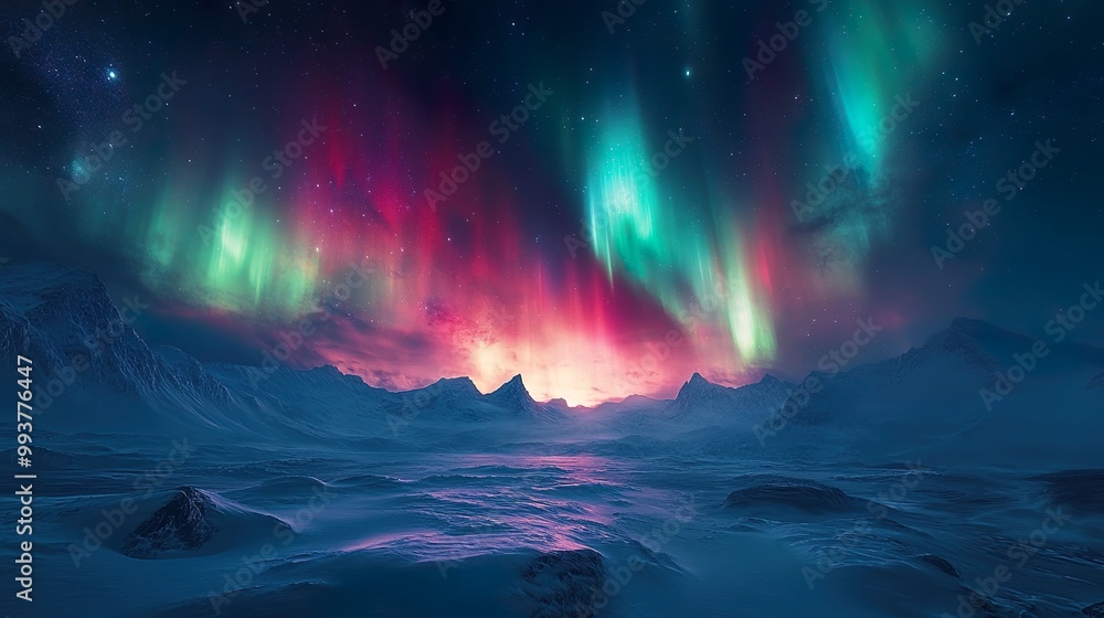 Vibrant auroras creating beautiful animated desktop wallpaper design picture Vibrant auroras creating beautiful animated desktop wallpaper design picture