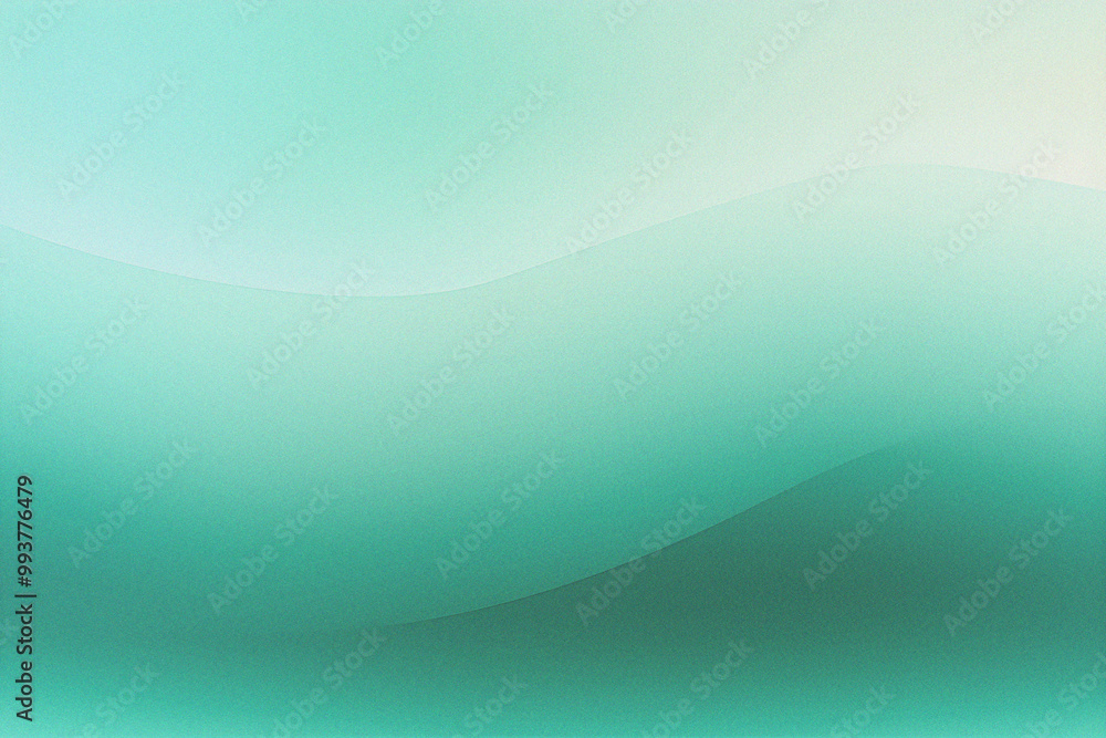 Abstract wavy gradient background with grainy texture. Emerald green trendy backdrop with noise effect. Retro illustration. Abstract wavy gradient background with grainy texture. Emerald green trendy backdrop with noise effect. Retro illustration.