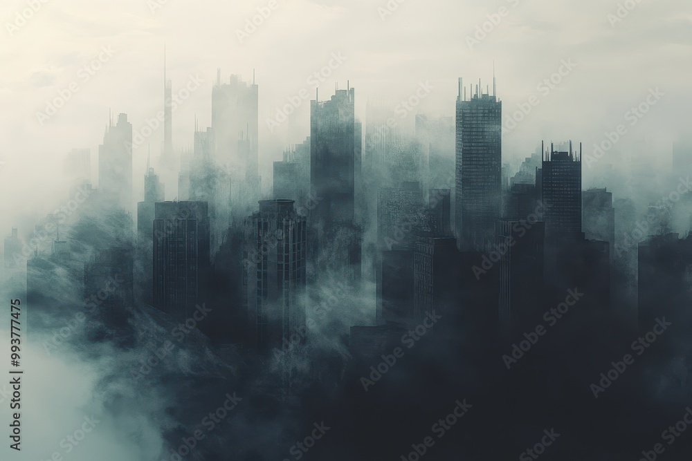 A City Obscured by Fog and Mist A City Obscured by Fog and Mist