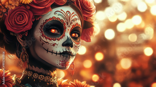 illustration for Mexican Day of the Dead