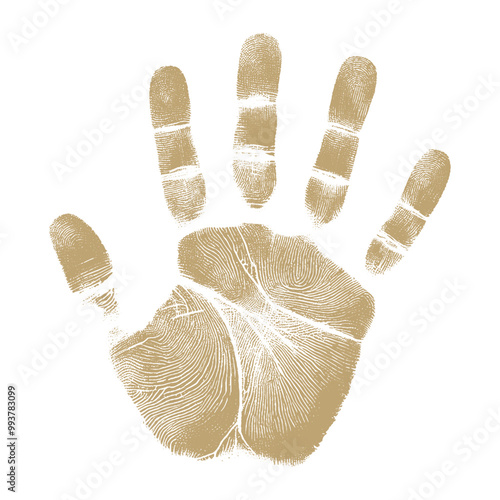 human handprint vector , The handprint should look realistic vector