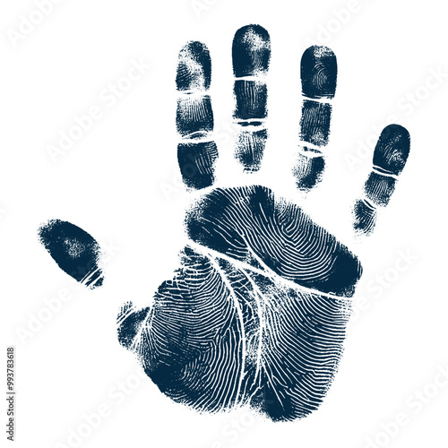 human handprint vector , The handprint should look realistic vector