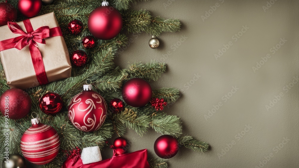 Fototapeta premium christmas tree with gifts
